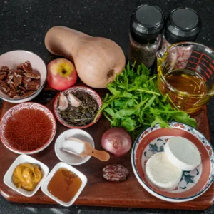Ingredients for butternut salad